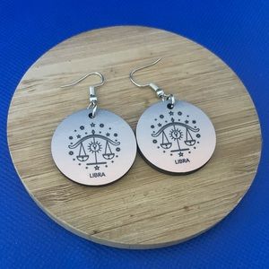 Libra Zodiac Sign Earrings